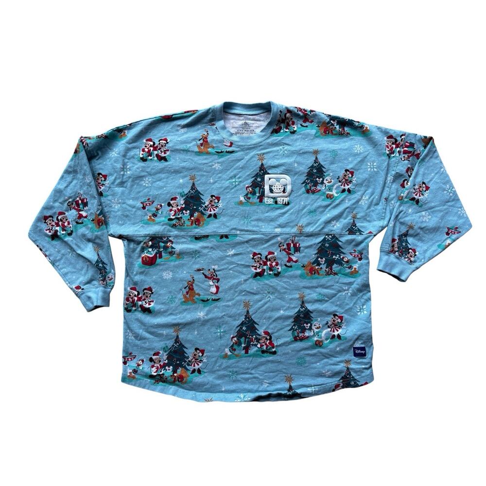 Walt Disney Spirit Jersey Holiday Edition Mickey And Friends Blue Size Medium